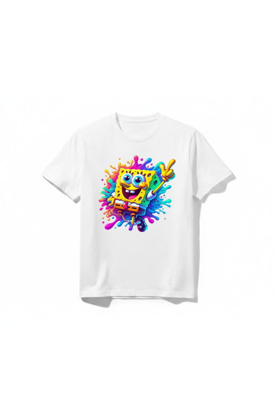 URBANTRENDSTORE Sponge Bob majica sa printom, unisex, za devojčice i dečake, ...