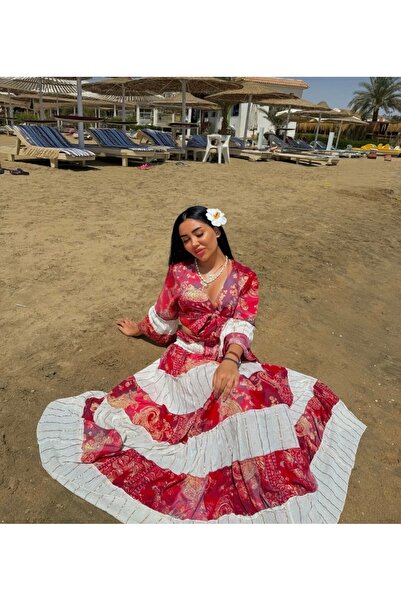 laviyonsa Authentic Silk Ethnic Patterned Skirt & Bolero Set 36-46 Std