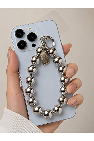 FİŞNEİLETİŞİM JANJAN GÜMÜŞ BALONCUKLU GÜMÜŞ TELEFON CHARMI TELEFON İPİ