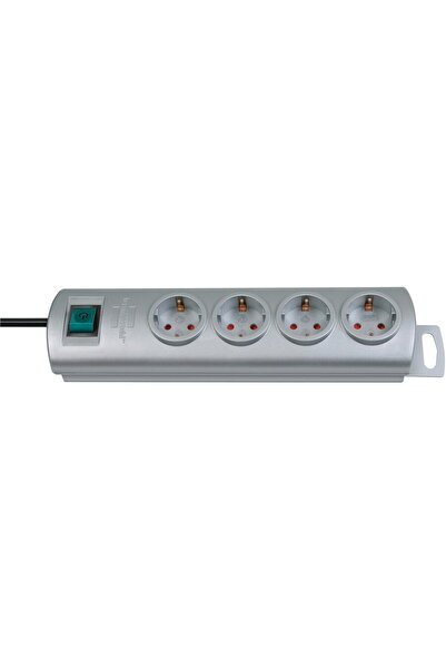 Brennenstuhl Primera-Line Extension Cord 4 sockets 1.5m, H05VV-F 3G1,5, Silver