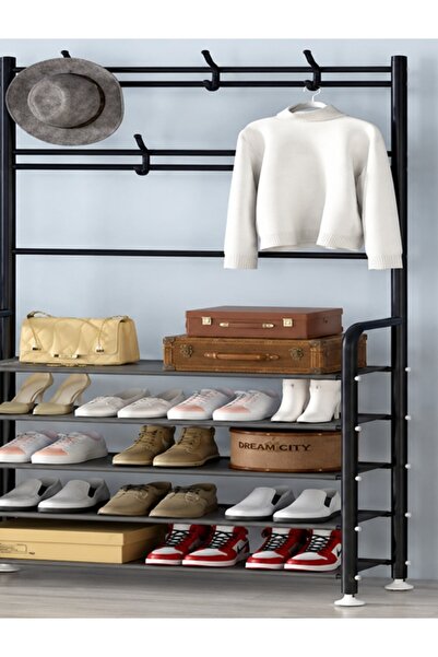 EGROSS Multifunctional Hallway Coat Rack with Shoe Rack