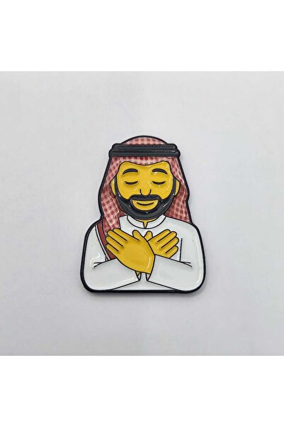 kipfy Arabic Man Cartoon Sticker for iPhone, Glossy Metal Waterproof, Modern ...