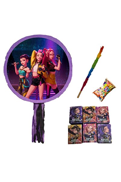 PinaStar Pinata Huntrix, Demon Hunters, K Pop, cu 6 figurine breloc, Pinastar...