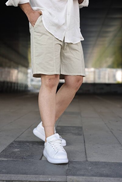 Minharir Raw Linen Shorts