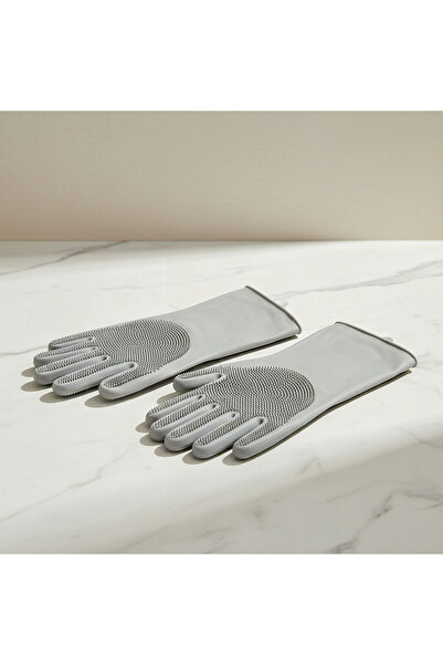 Home Box Alina 2-Piece Gloves with Hand Scrubber Set