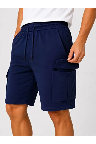 oniks store Men's 4-Pocket Cargo Shorts with Elastic Waist and Laces, Comfort...