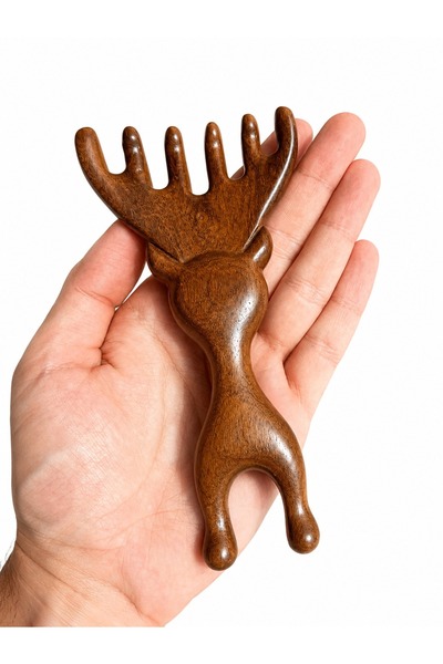 Sorendy Ξύλινη χτένα μασάζ Meridian Acupressure AT-149 Συσκευή μασάζ πολλαπλώ...