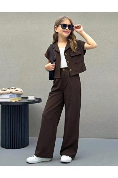 Sy Store Girl's Vest Suit |   Stylish Palazzo Pants Set