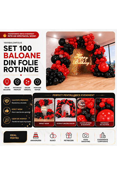 OEM SET 100 BALOANE DIN FOLIE ROTUNDE (RO-V08) (ZvenS-100XBALO)
