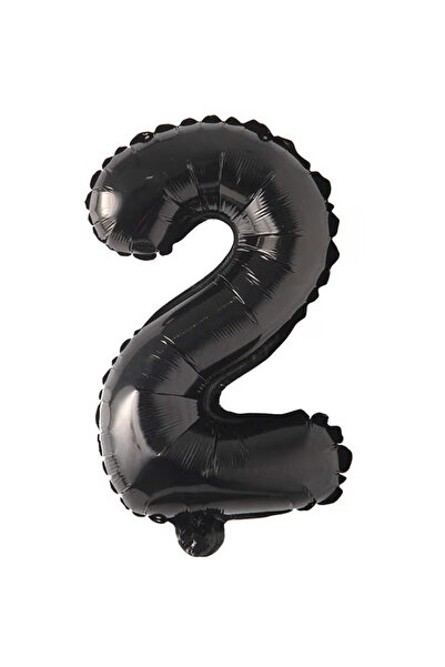 Balonsan 40" Black -2- Age Number Foil Balloon 100 cm