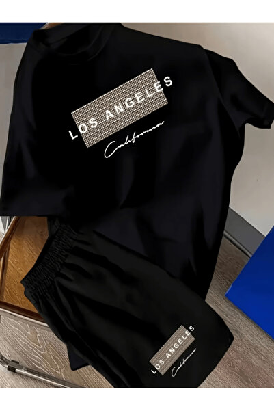 one button Los angeles california design printed men's premium oversize top a...