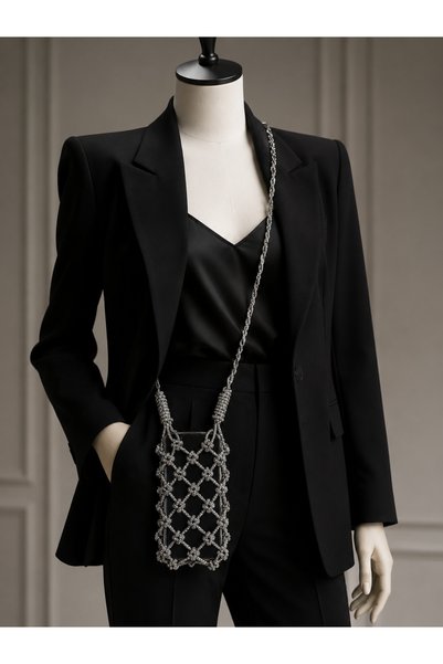 EGEM ATELİER Modern Crystal Braided Bag