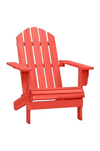 vidaxl Scaun de grădină Adirondack, roșu, lemn masiv de brad