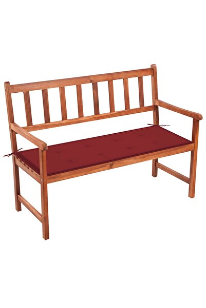 vidaxl Bancă de grădină cu pernă, 120 cm, lemn masiv de acacia