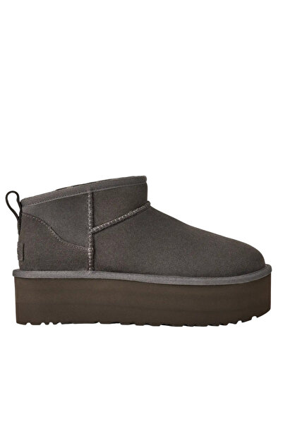 UGG Γυναικεία Classic Ultra Mini Platform Μποτάκια Γκρι 1135092-CHRC
