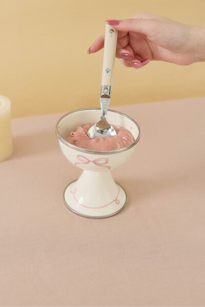 EMAYlab Rebel Bow Enamel 2-Piece Ice Cream Container
