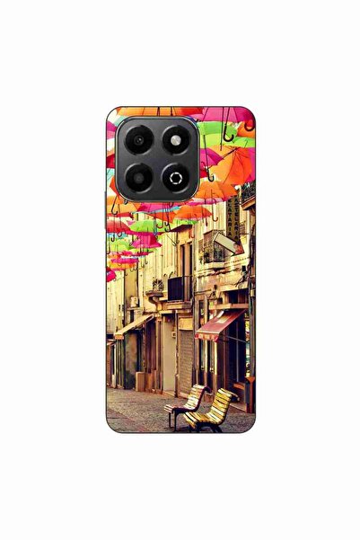 OEM Husa compatibila cu Honor X6b Silicon Gel Tpu Model Strada Umbrele Colorate