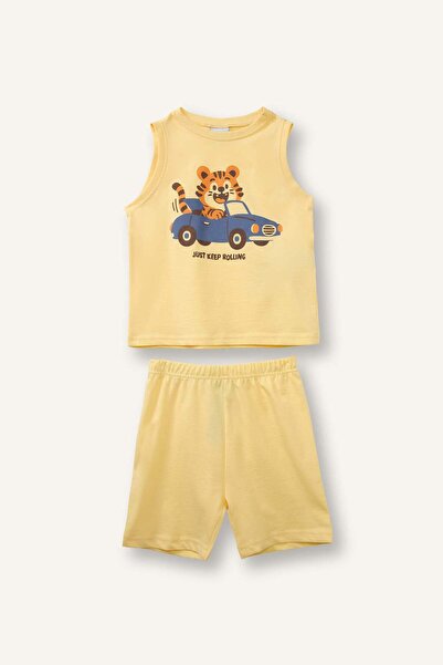 DeFacto Animal Patterned 2-Piece Set for Baby Boy G8328A526Hs