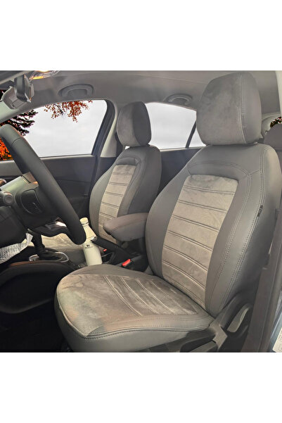 K-Design Fiat Egea Cross Araca Özel Oto Koltuk Kılıfı -Tay Tüyü ve 1.Kalite Deri