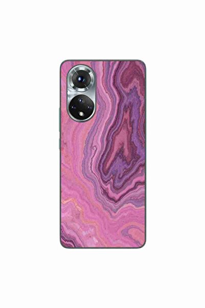 OEM Husa compatibila cu Honor 50 Silicon Gel Tpu Model Pink Quartz Marble