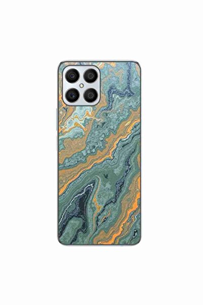 OEM Husa compatibila cu Honor X8 4G Silicon Gel Tpu Model Forest Flame Marble