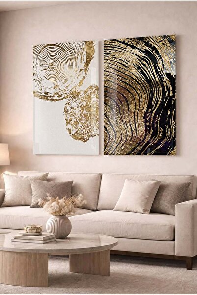 Zevahir Mobilya Dekorasyon Modern Abstract Tree Textured Decorative Glass Pai...