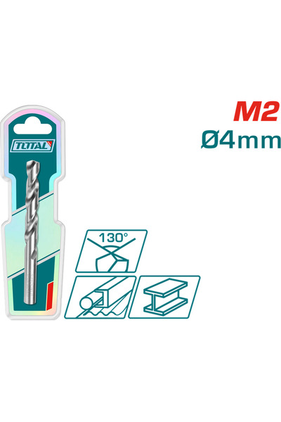 TOTAL - DRILL FOR METAL M2 HSS - 4MM