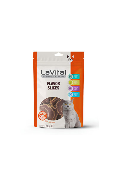LaVital Flavor Slices Somonlu Suşi Dilimleri Kedi Ödül Maması 80gr