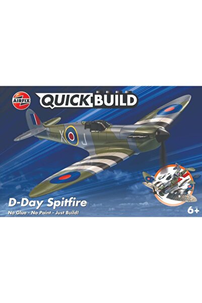 Airfix Set de constructie, Quickbuild, Avion D-Day Spitfire, 34 piese