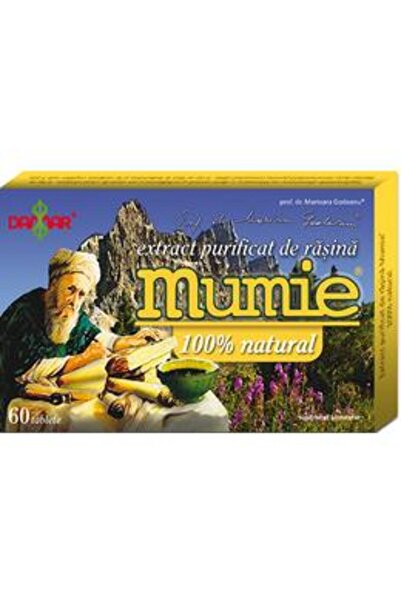 Damar Extract Purificat de Rasina Mumie General, 60 tablete