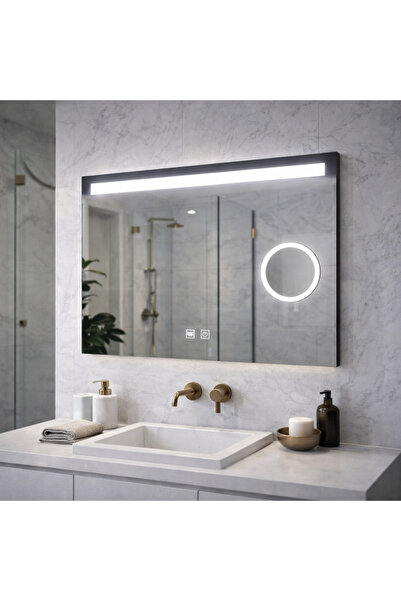 Alessandro DESIGN Rectangular LED Mirror, 65x45cm, Piano Touch, Defog System,...