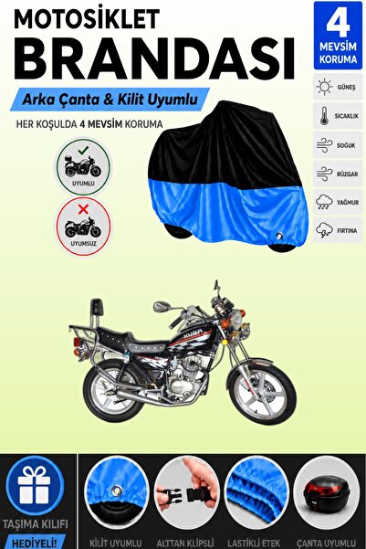 Cemku Double Black Top - Blue Bottom, Rear Bag Compatible Kuba Kb150-25 Motor...