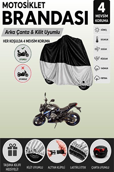 Cemku Double Black Top - Gray Bottom, Rear Bag Compatible Falcon N 288 Motorc...
