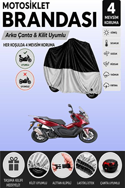 Cemku Double Black Top - Gray Bottom, Rear Bag Compatible Kanuni Seha 250 Mot...
