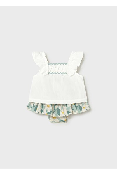 MAYORAL Baby Girl Shorts Set Green
