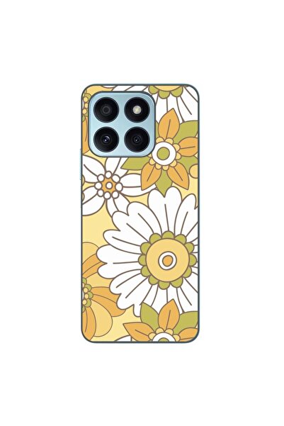 OEM Калъф, съвместим с Honor X8b, силиконов гел TPU, с пастелен градински десен