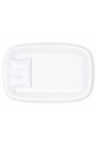 LITTLE ANGEL Baby Nest Bed With Mosquito Net Newborn Lounger - White