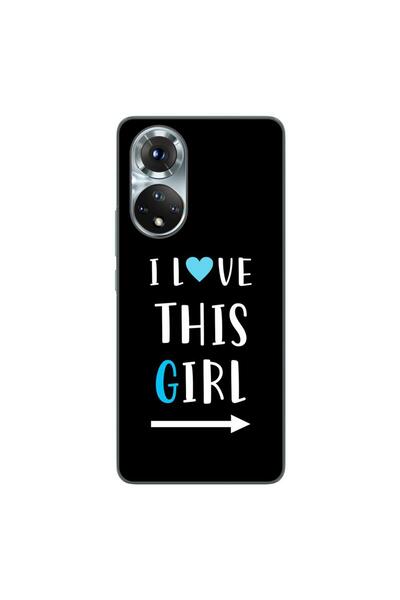 OEM Husa compatibila cu Honor 50 Silicon Gel Tpu Model Cupluri I love This Girl