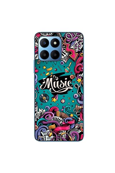 OEM Husa compatibila cu Honor 70 Lite Silicon Gel Tpu Model Pop Art Music