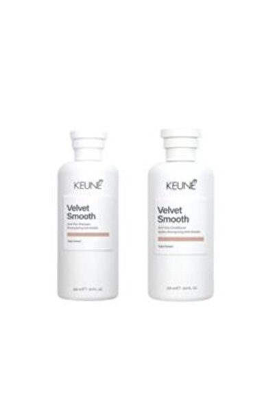 Keune Pachet Anti-Frizz pentru Par - Velvet Smooth Anti-Frizz: Sampon 300 ml,...