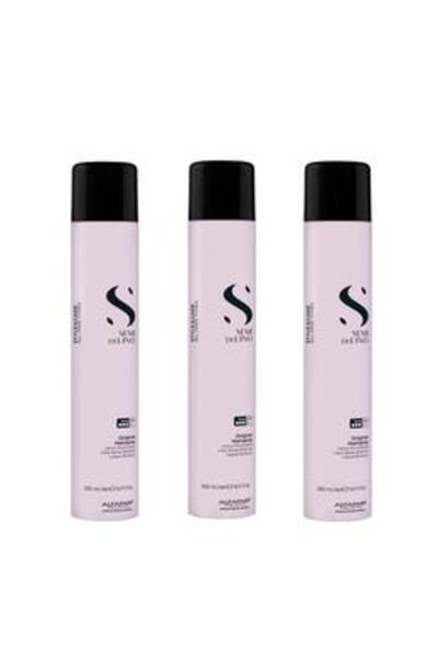 Alfaparf Milano Pachet 3 x Spray Fixativ cu Fixare Puternica - Semi di Lino S...