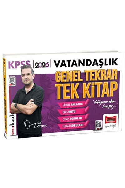 Yargı Yayınları Yargı 2026 KPSS Vatandaşlık Genel Tekrar Tek Kitap - Özgür Öz...