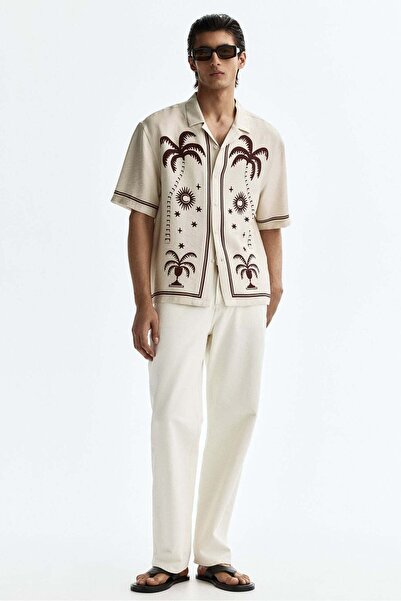 H&M Relaxed Fit Printed resort shirt