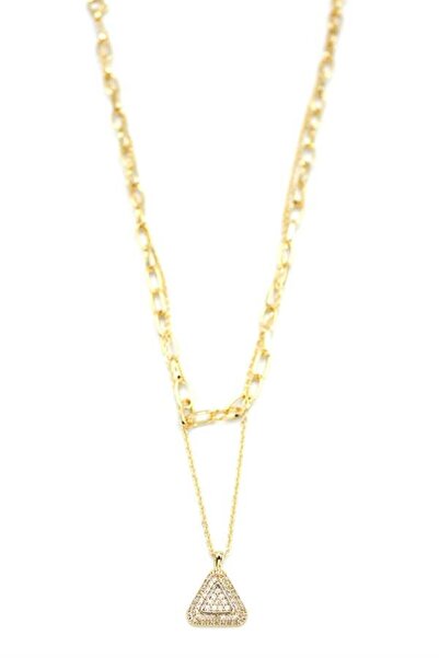 atastore2017 Multiple Triangle Necklace - Gold