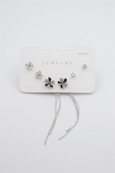 atastore2017 Multiple Set Earrings - Silver