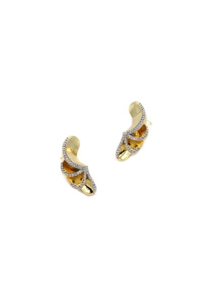 atastore2017 Jewelled Earrings - Gold