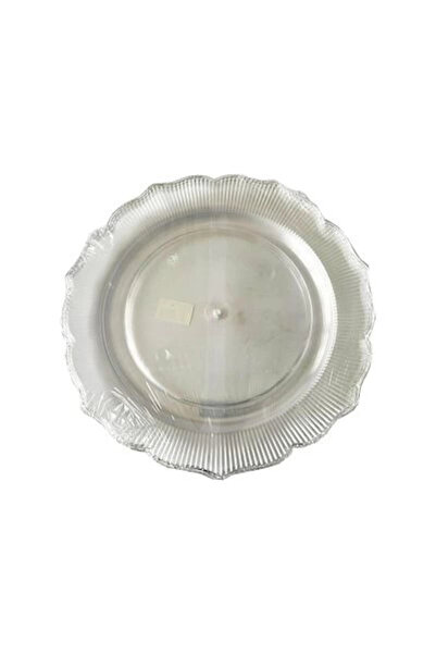 MSB Ambalaj Kristal Lüks Platinum Kristal Tabak 26 cm 6 Adet Şeffaf