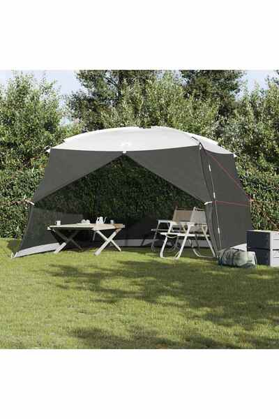 vidaxl Cort cu plasă de ploaie gri 380 x 380 x 225 cm