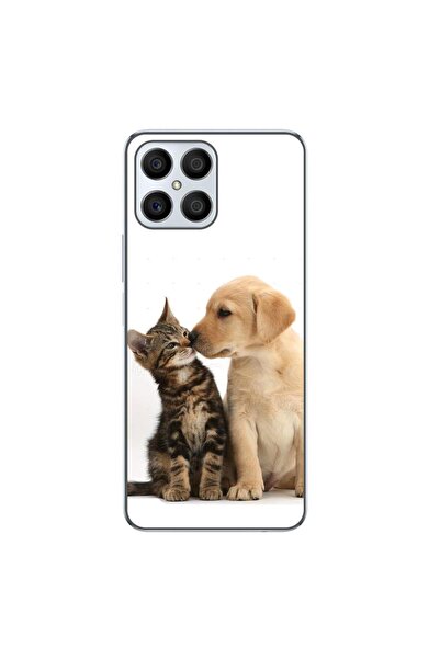 OEM Husa compatibila cu Honor X8 Silicon Gel Tpu Model Pisicuta Catelus Prieteni