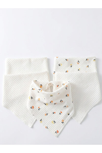 5-Pack Baby Girl Bib, Cotton Combed Cotton Bib, Saliva Bib, Baby Scarf